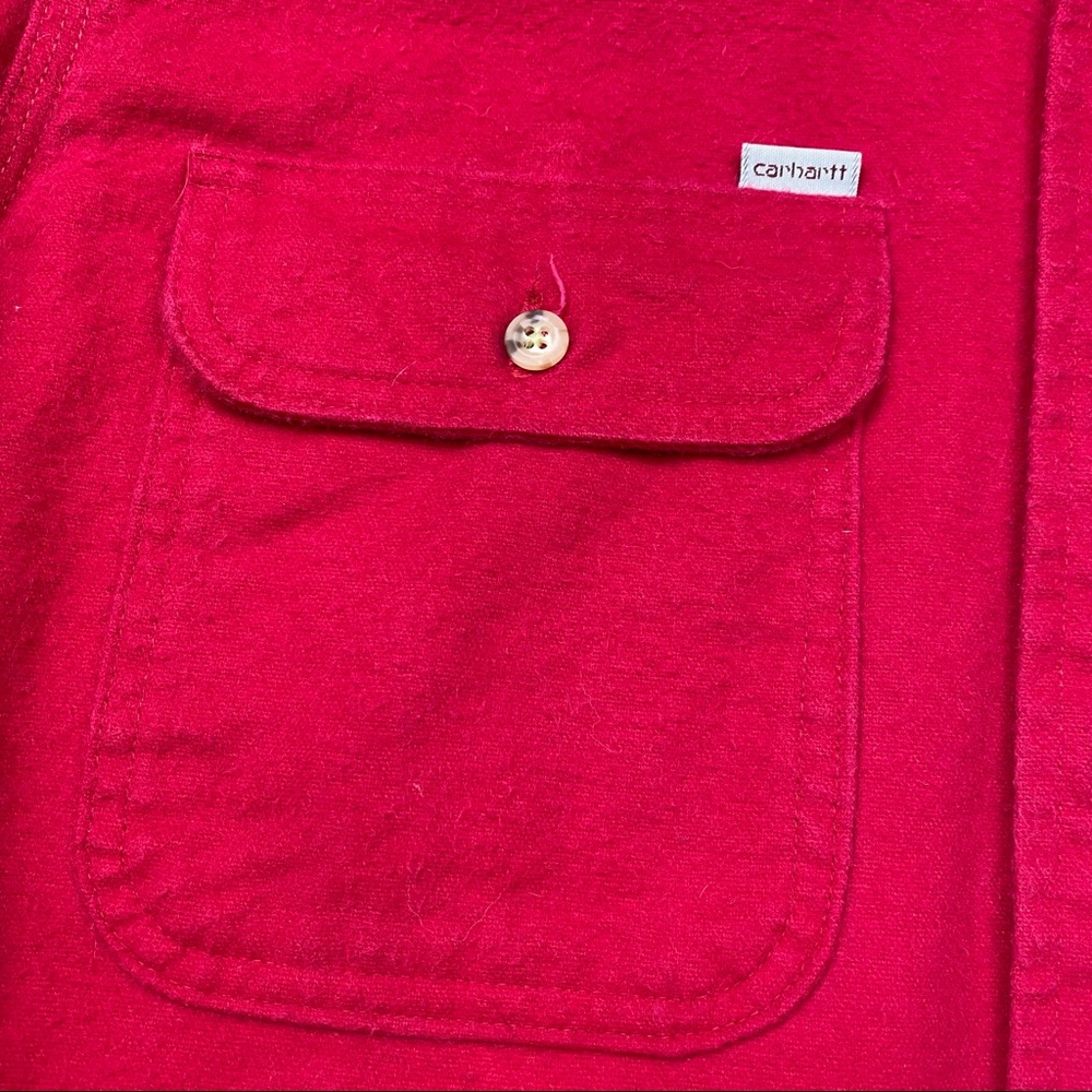 Men’s Vintage Carhartt L/S Button Down Shirt Size LT - Picture 3 of 4